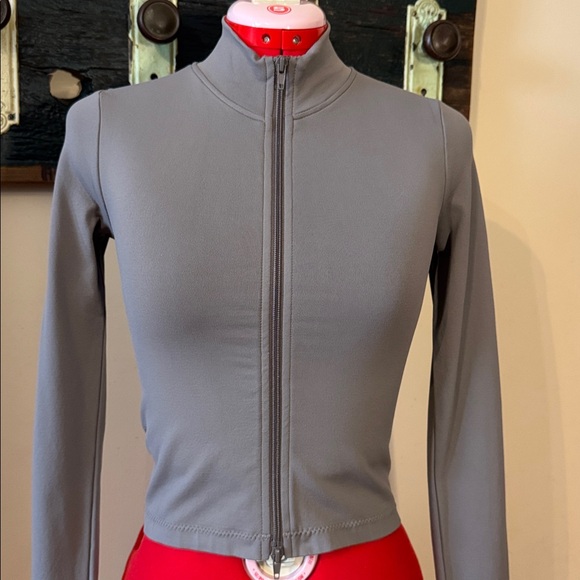 Garage Grey Smoked Out Sydney Seamless Zip-Up Athletic Jacket Size Medium - Picture 10 of 14